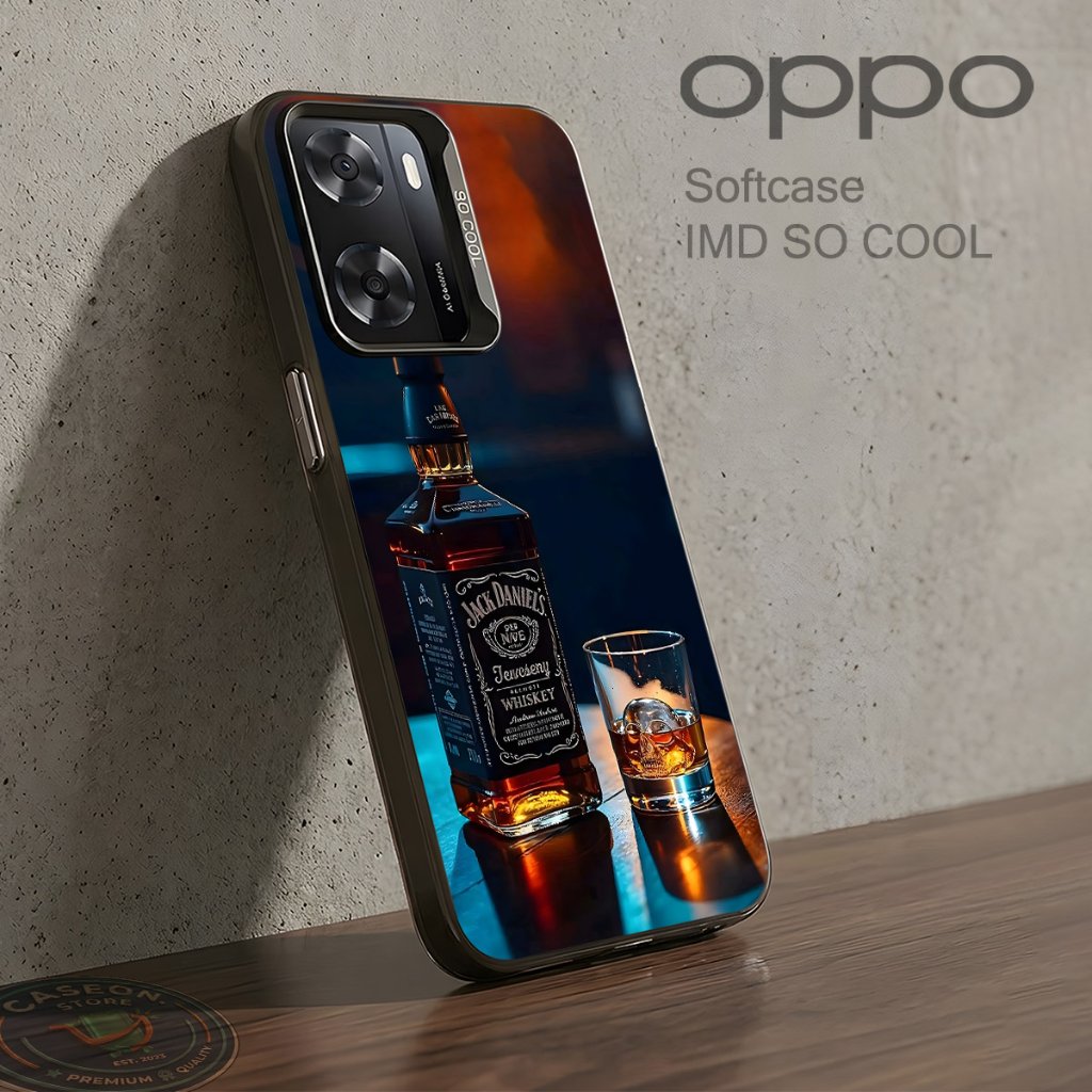 CS47 Case Oppo A57 2022 A16 A58 4g A54 4g Reno 7z 8z 5g Pelindung Hp Kilau/Glossy Silikon Caseon.sto