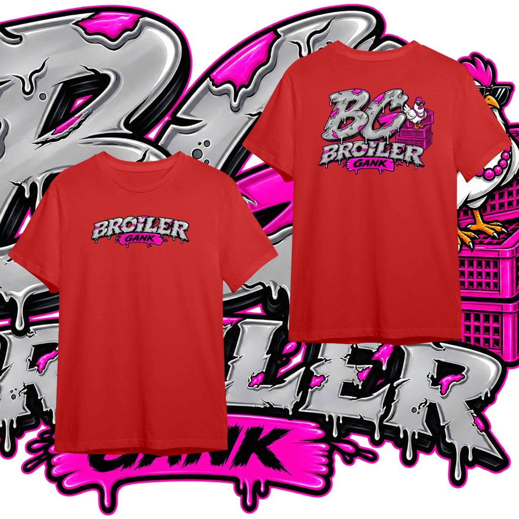 Kaos Broiler Gank Baju Peternak Ayam Broiler Kaos Distro Dewasa Unisex Pria Wanita