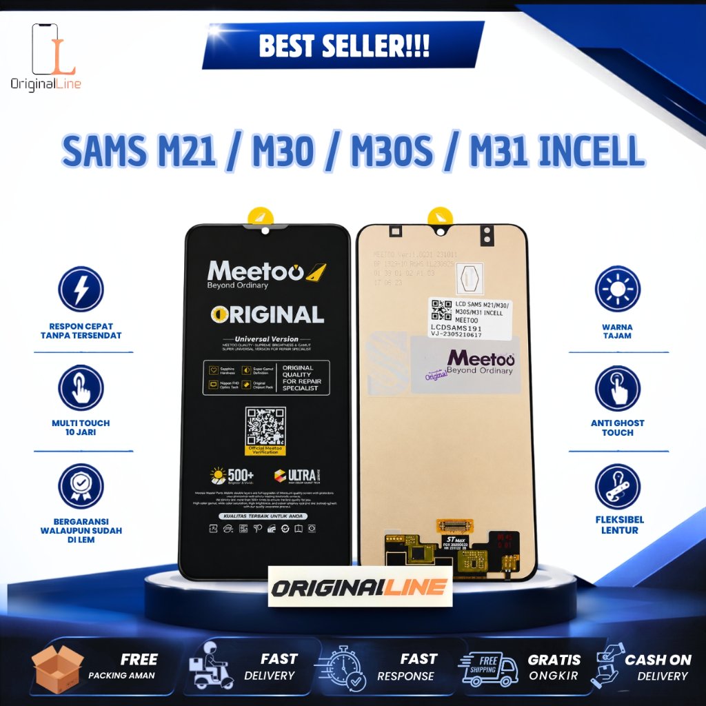 LCD + TS KOMPATIBEL UNTUK SAMS M21 / M30 / M30S / M31 INCELL TIPIS PRESISI / BUKAN AMOLED / OLED