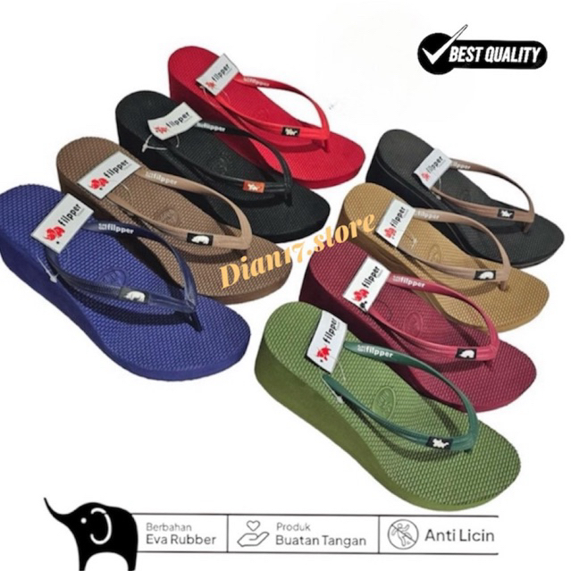 SANDAL WEDGES PEREMPUAN FILLPER TINGGI 5CM SIZE 36-40 FULL COLOUR  KEKINIAN , SANDALJEPIT WEDGES KAR