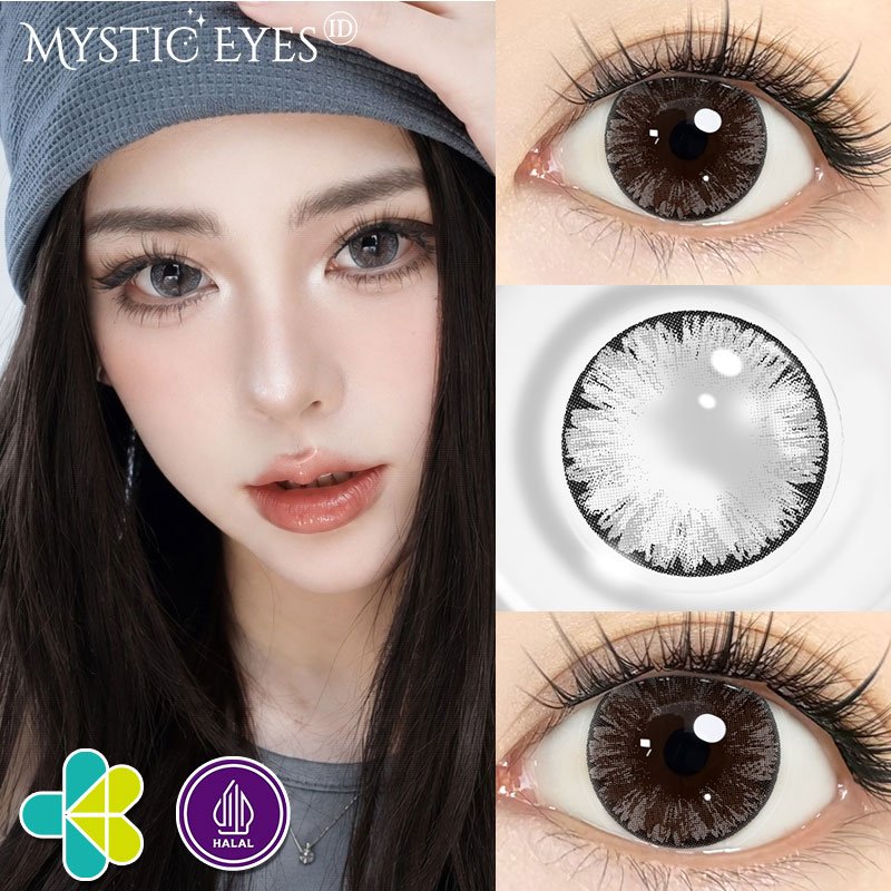 Mysticeyes Softlens Twilight Series Moonstone 14.2MM Black Big Eyes
