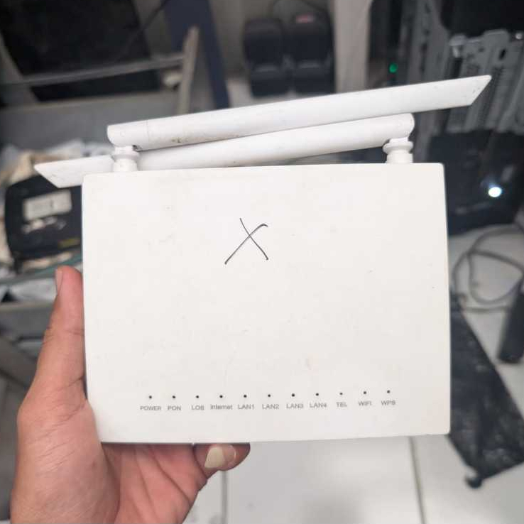 Modem XPON ONT ZTE GM220-S Rusak Segel Utuh Unit Only Bahan Servis