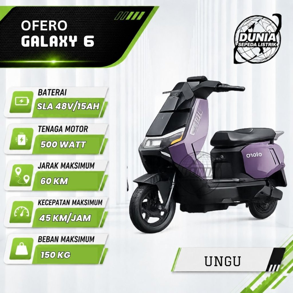 SEPEDA LISTRIK OFERO GALAXY 6