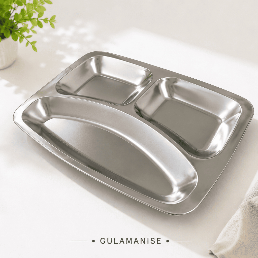 BISA COD PIRING MAKAN STAINLESS SEKAT 3,4,5