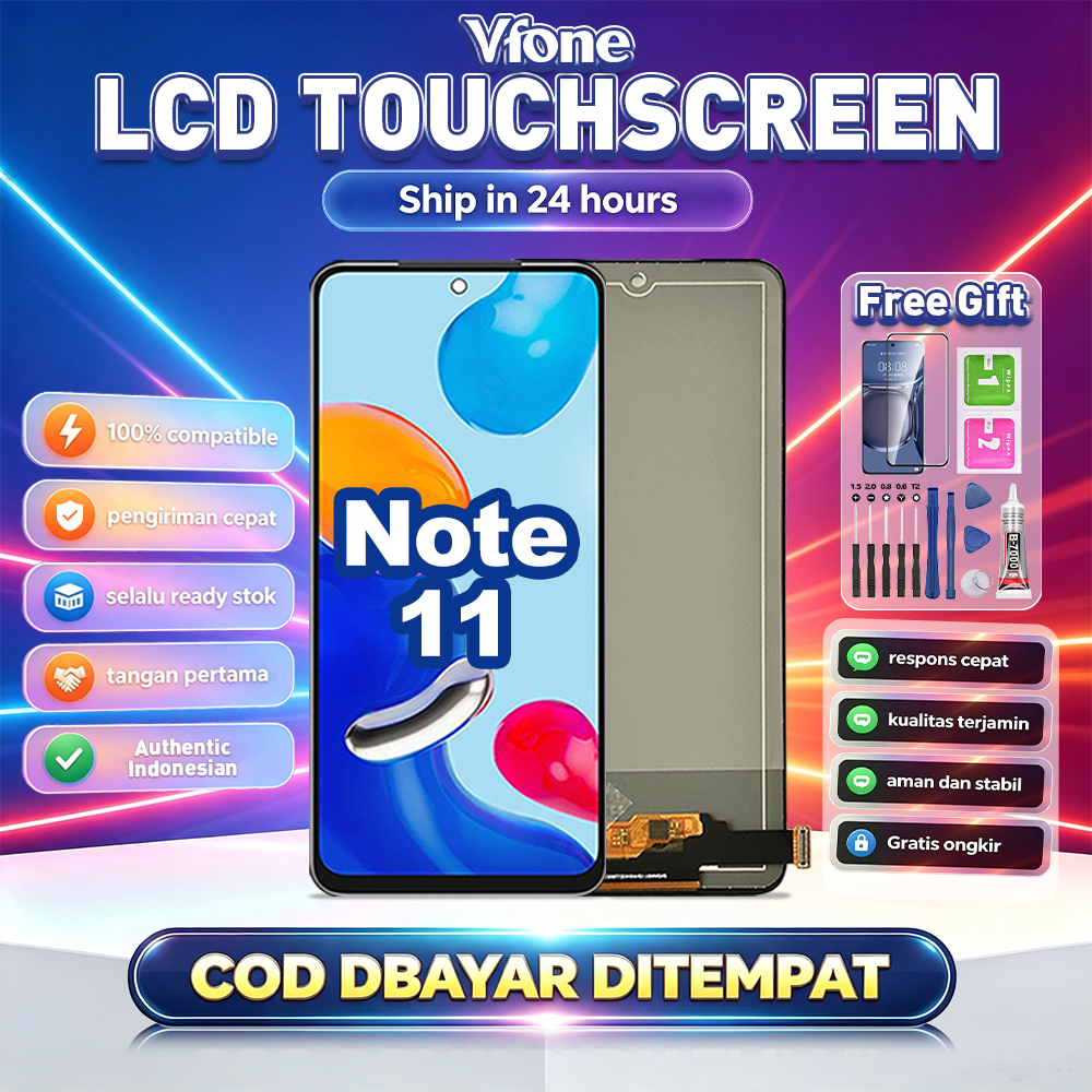 Vfone LCD FOR Redmi NOTE 11 Touchscreen Fullset Crown Murah Promo Compatible For Glass Touch Screen 