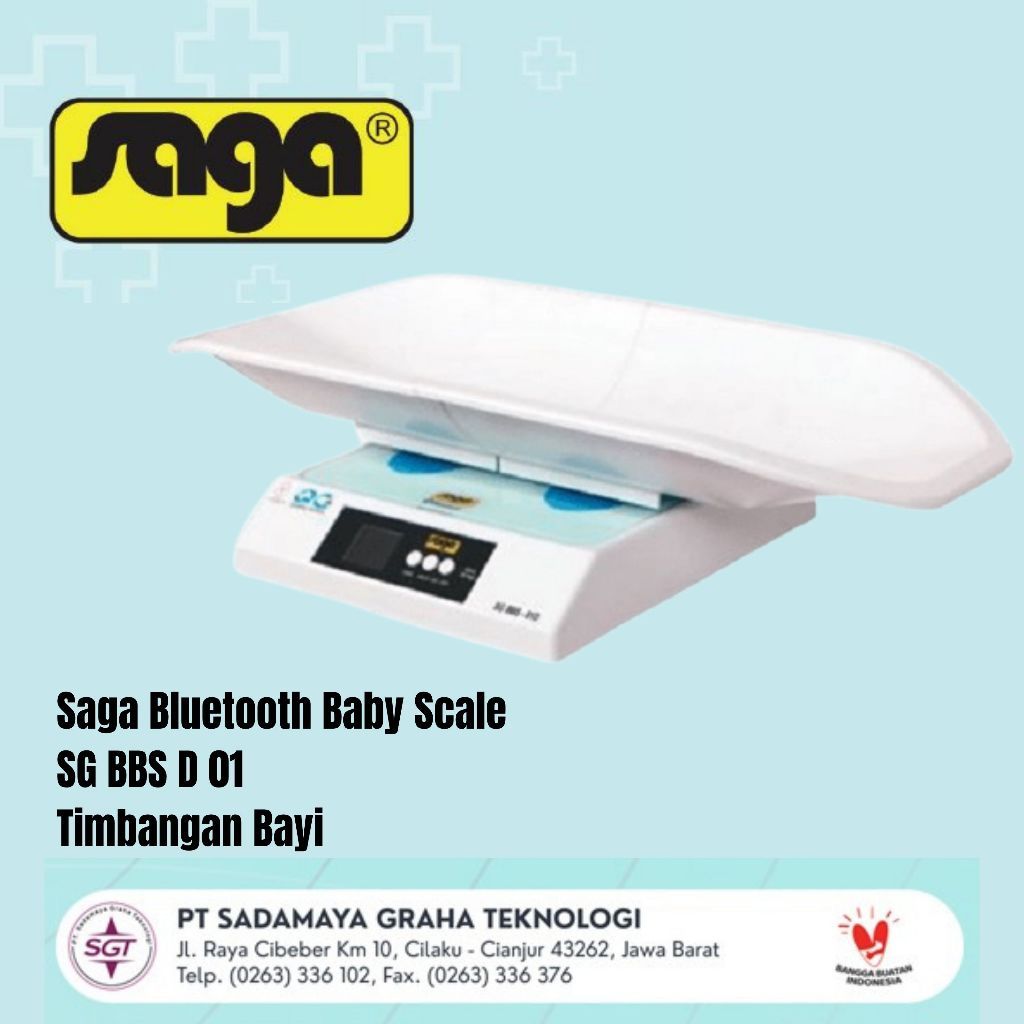 SAGA Timbangan Bayi Bluetooth, Bluetooth Smart Scale
