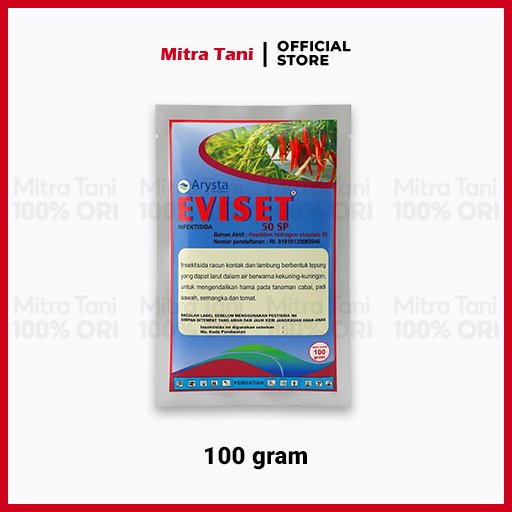 EVISET 50 SP Insektisida Pembasmi Wereng dan Kutu Kebul Original 100 Gram