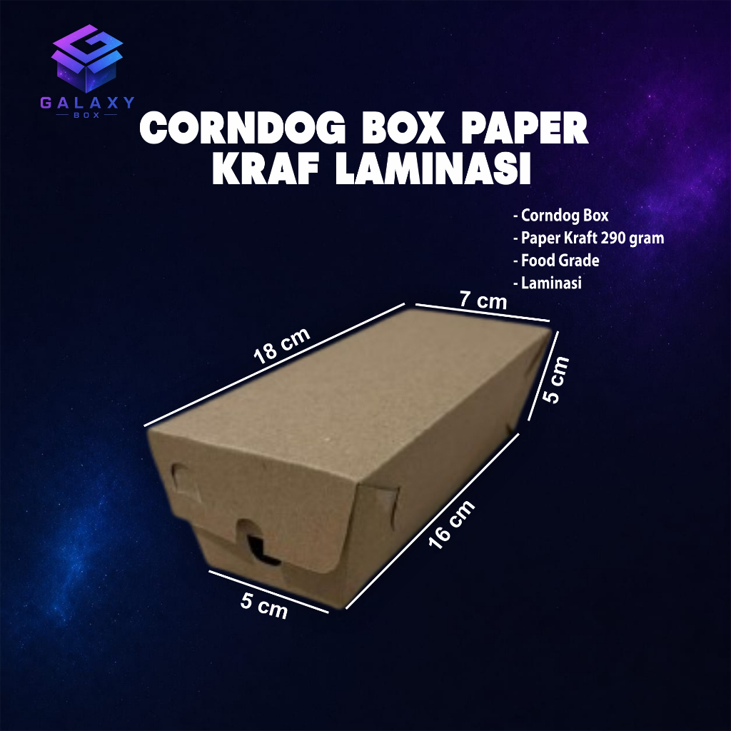 corndog box | papper kraft snack | box corndog