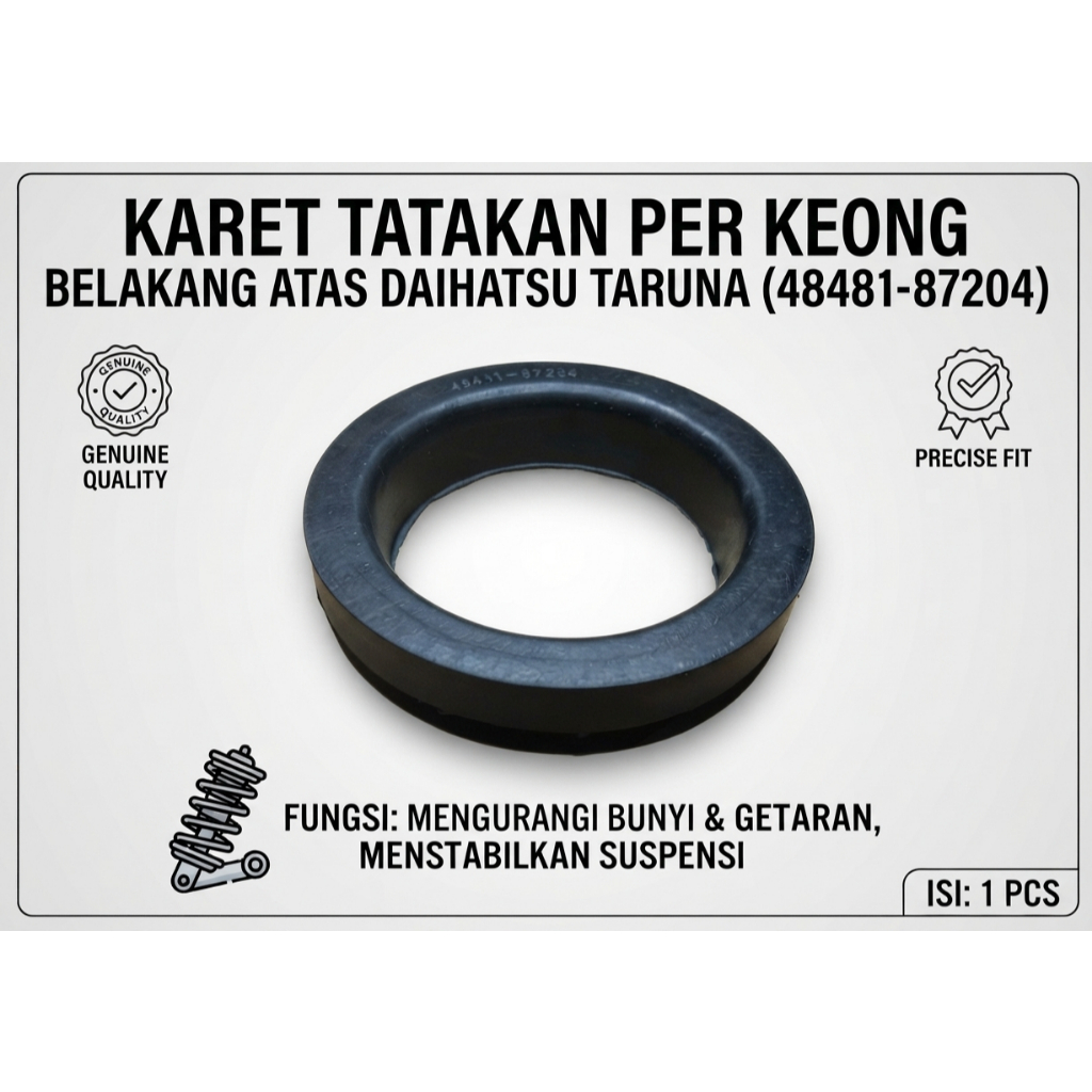 KARET TATAKAN PER KEONG BELAKANG ATAS DAIHATSU TARUNA (48481-87204) mobil