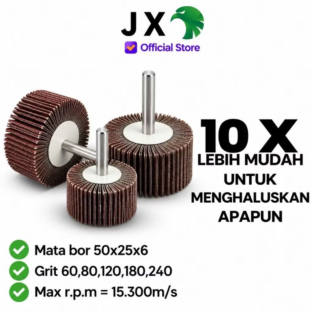 Mata Bor Amplas Penghalus Mini 50 × 25 × 6 Mata Bor Mini