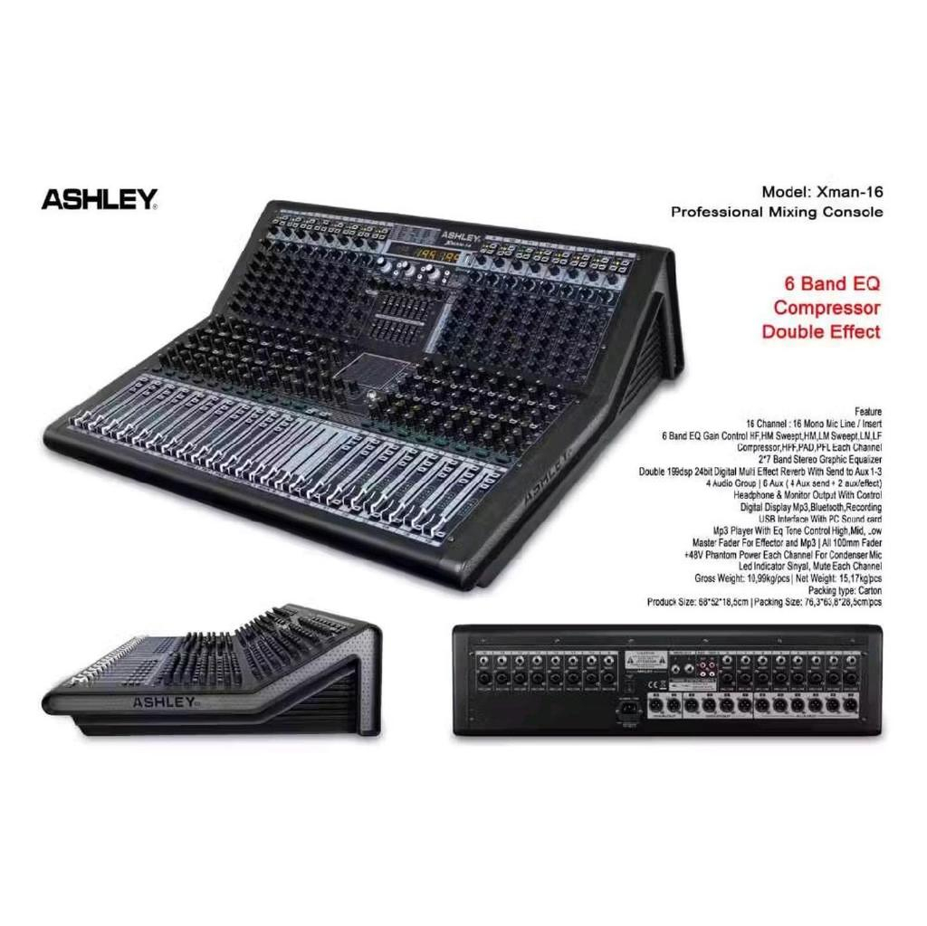 Mixer Audio Ashley Xman16 Xman 16 Double Effect NEW MODEL