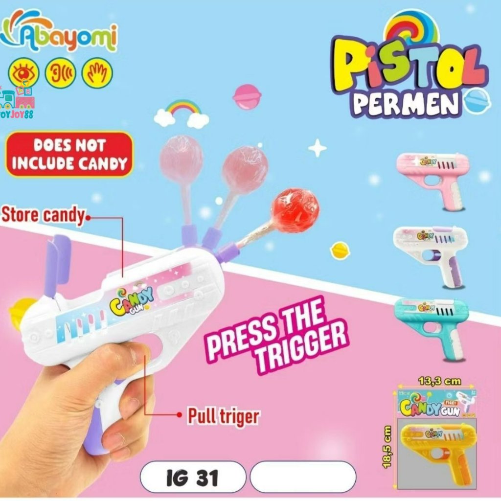 Mainan Permen Candy / Mainan Anak Bisa di Isi Permen Lolipop Warna Warni Seru Permainan Permen IG 31