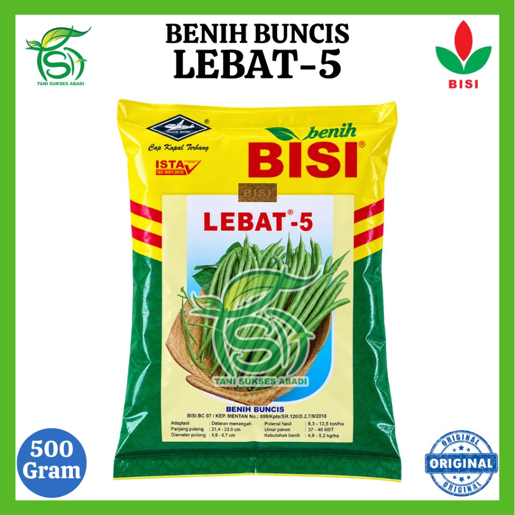 Benih Buncis LEBAT 5 - 500 Gram - Bibit BISI