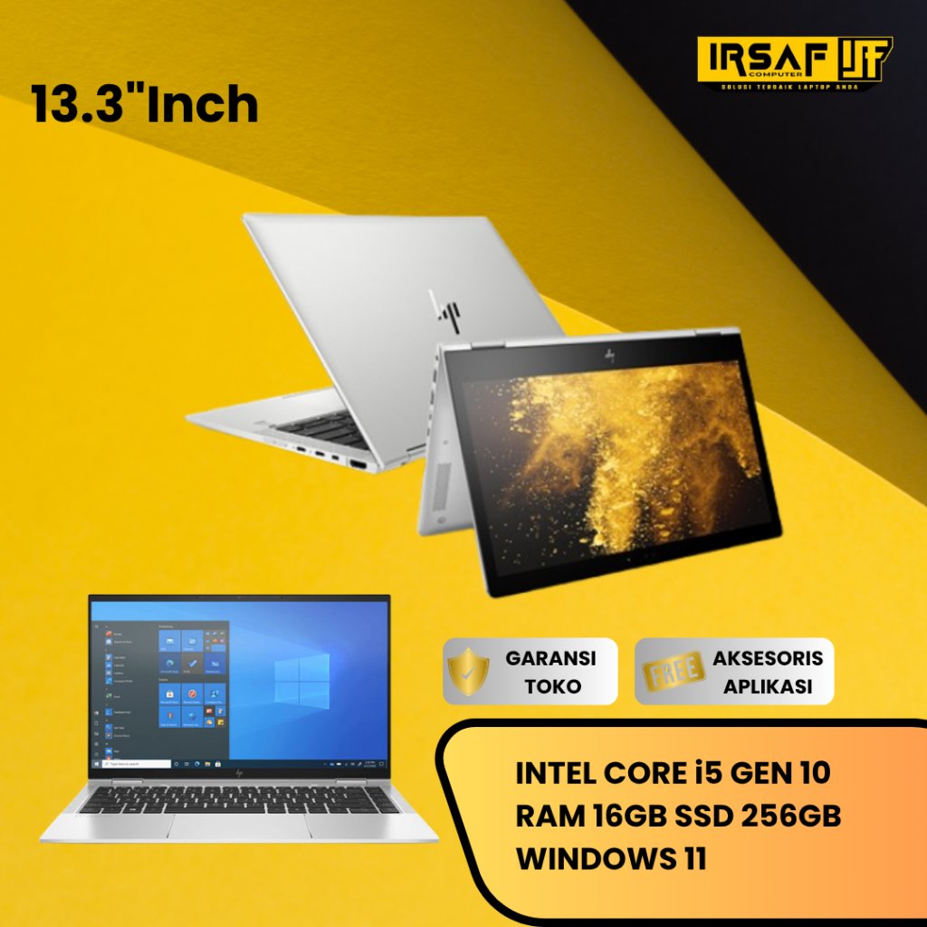 HP ELITEBOOK X360 1030 G6/G7/G8 RAM 16GB/32GB SSD 256GB/512GB INTEL CORE i5/CORE i7