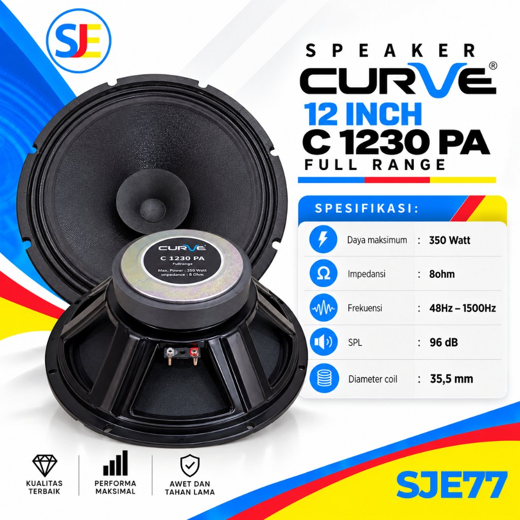 Speaker Curve Full Range 12 Inch 1230 / Speaker Curve 12" Wofer