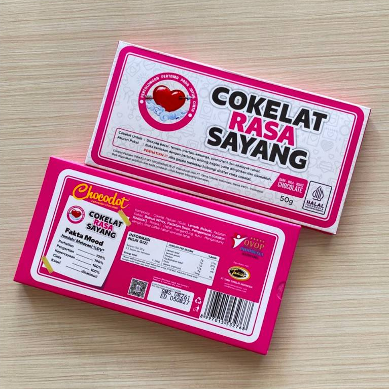 Cokelat Rasa Sayang Asli Cokelat Isi Dodol 50gr Original Chocodot Khas Garut