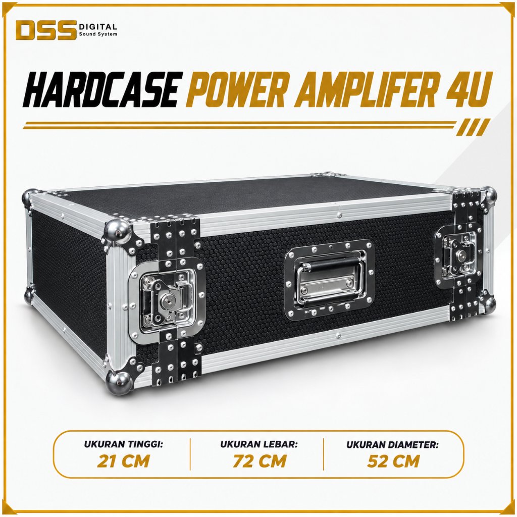 Box Rack Hardcase Power 4U - MIXER - Kotak Sound System  - KHUSUS POWER SAJA - DSS