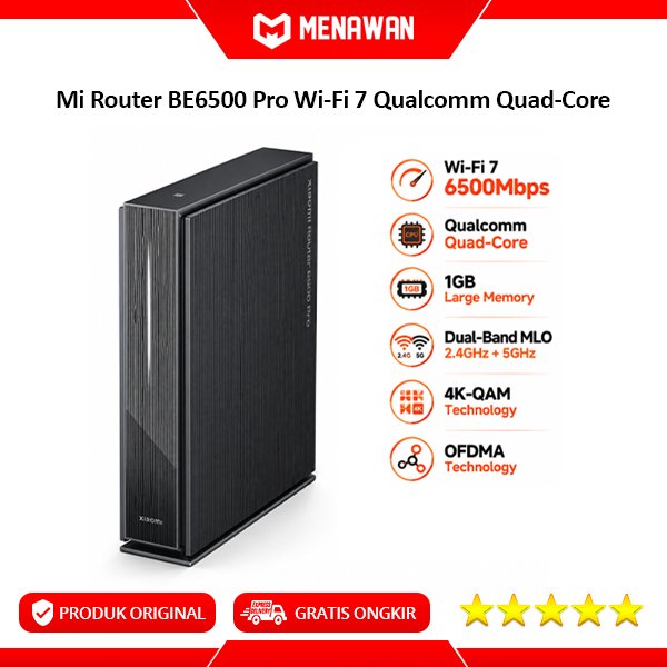Mi Wireless Router BE6500 Pro Wi-Fi 7 Modem Wifi Qualcomm Quad-Core Dual Band Mesh System OFDMA IPTV