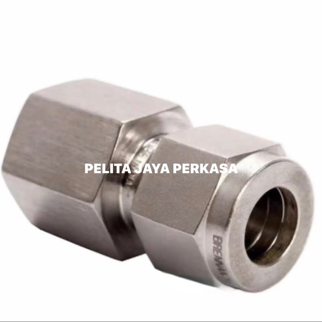Female Connector Stainless SS316 OD 6mm x 1/4" , OD 6mm x 3/8" , OD 8mm x 1/8" , OD 8mm x 1/4" , OD 