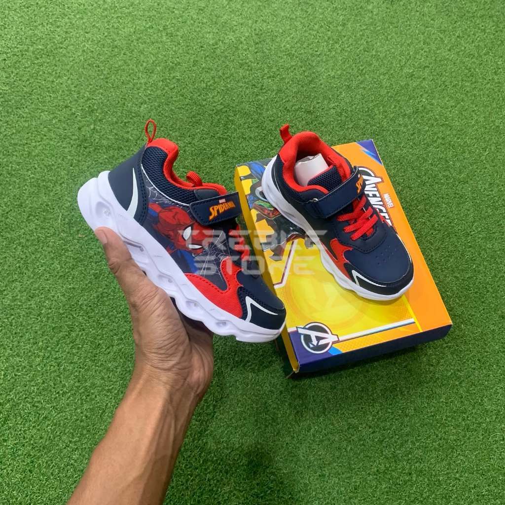 PROMO SEPATU ANAK ORIGINAL ASTEC SPIDERMAN SNEAKERS JR MURAH