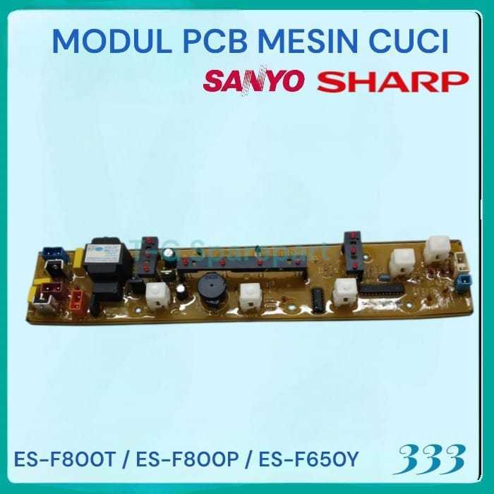 Modul pcb mesin cuci sanyo / sharp ES-F800T / ES-F800P / ES-F650Y W-333