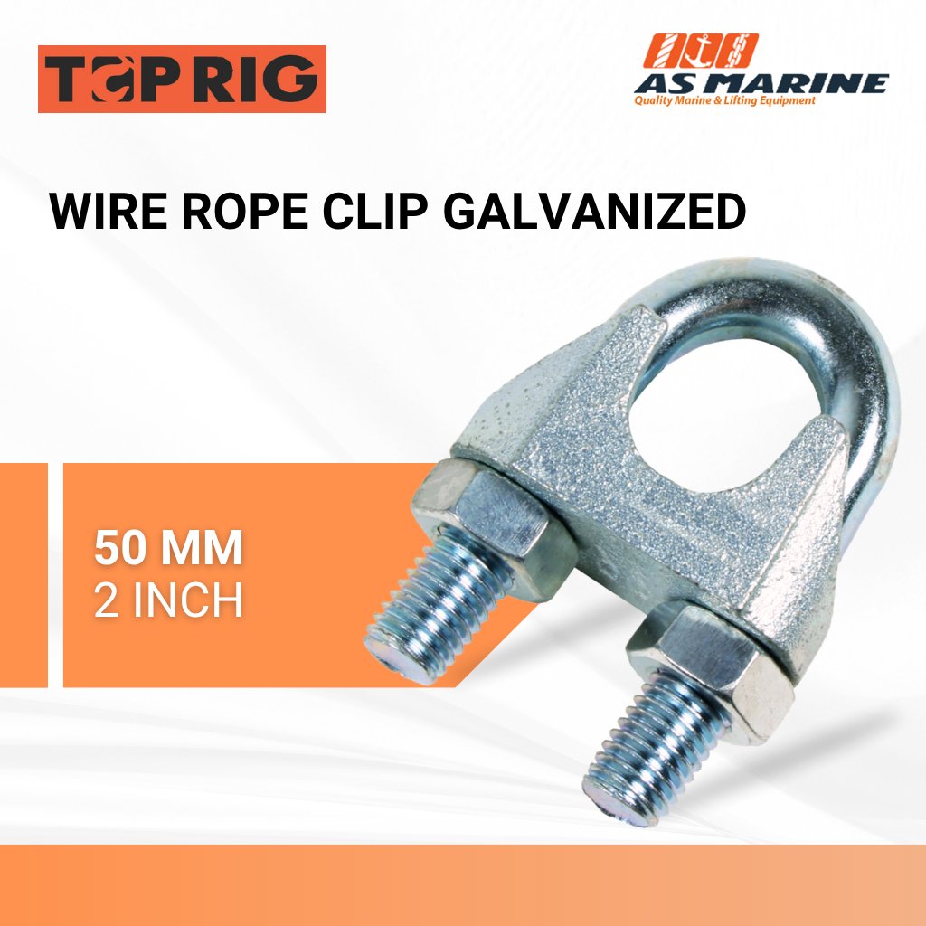 TOPRIG Wire Rope Clip Klem Sling 2 Inch 50 mm Galvanized
