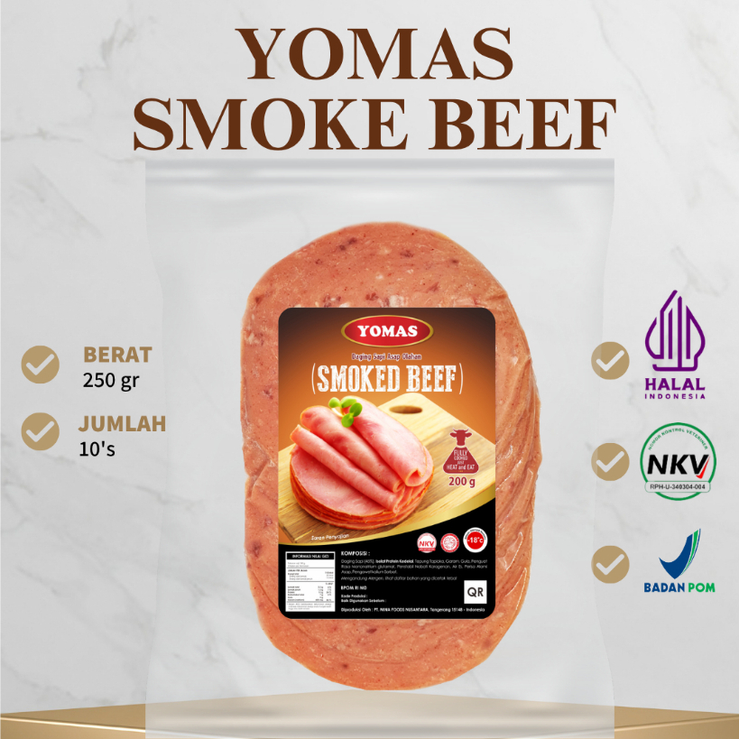 YOMAS SMOKE BEEF 250GR