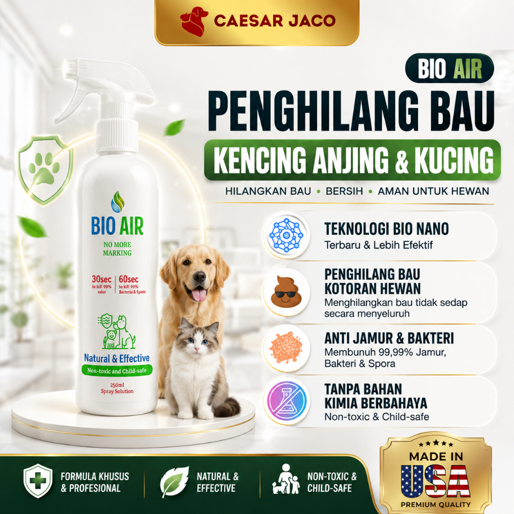 Spray No More Marking Penghilang Bau Kencing Anjing Kucing Hewan