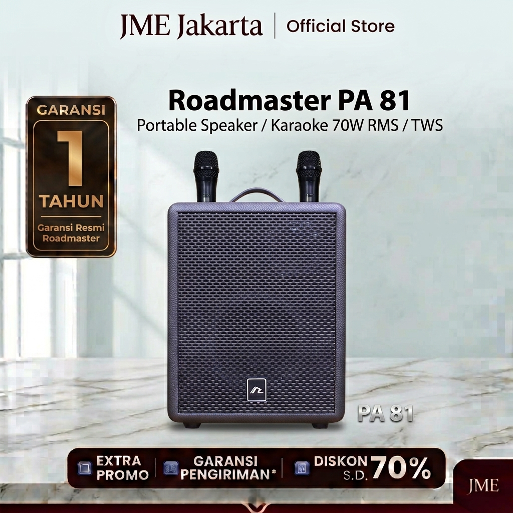 SPEAKER AKTIF ROADMASTER PA81 ROADMASTER PA 81 SPEAKER AKTIF BLUETOOTH SPEAKER PORTABLE BLUETOOTH RO