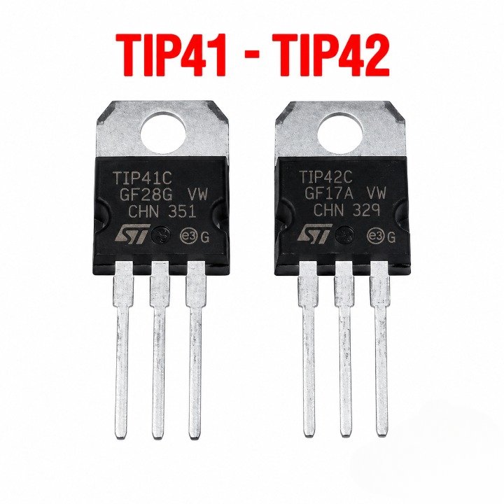 Set TIP41 TIP42 TIP 41 TIP 42 ST Ori Transistor TIP41 TIP42 Komponen Elektronik