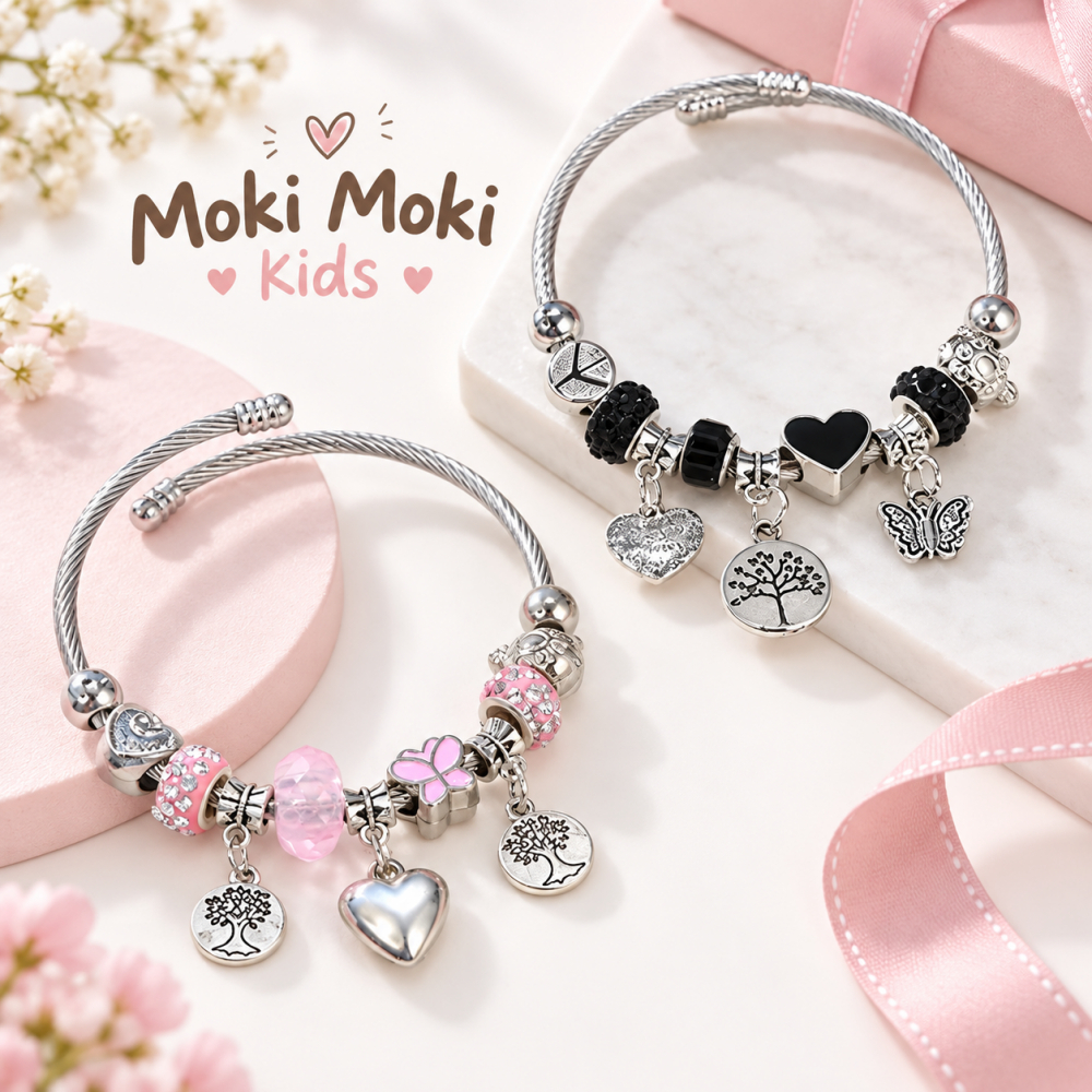 Gelang Love Pandora Charm Bracelet Titanium Anti Karat Baja Modis Korea Wanita Retro COD