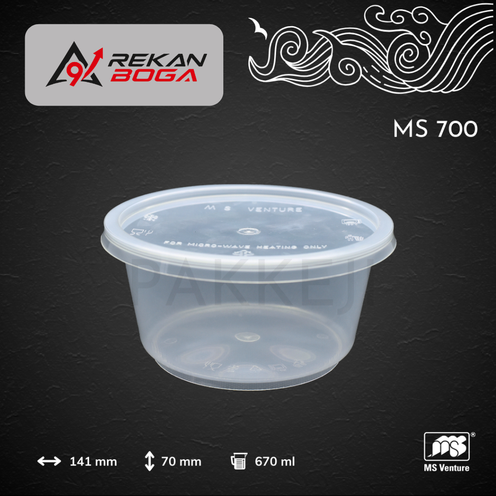 Mini Cup – Wadah Praktis untuk Dessert & Saus Kapasitas 500 gram – MS Venture - MS 700
