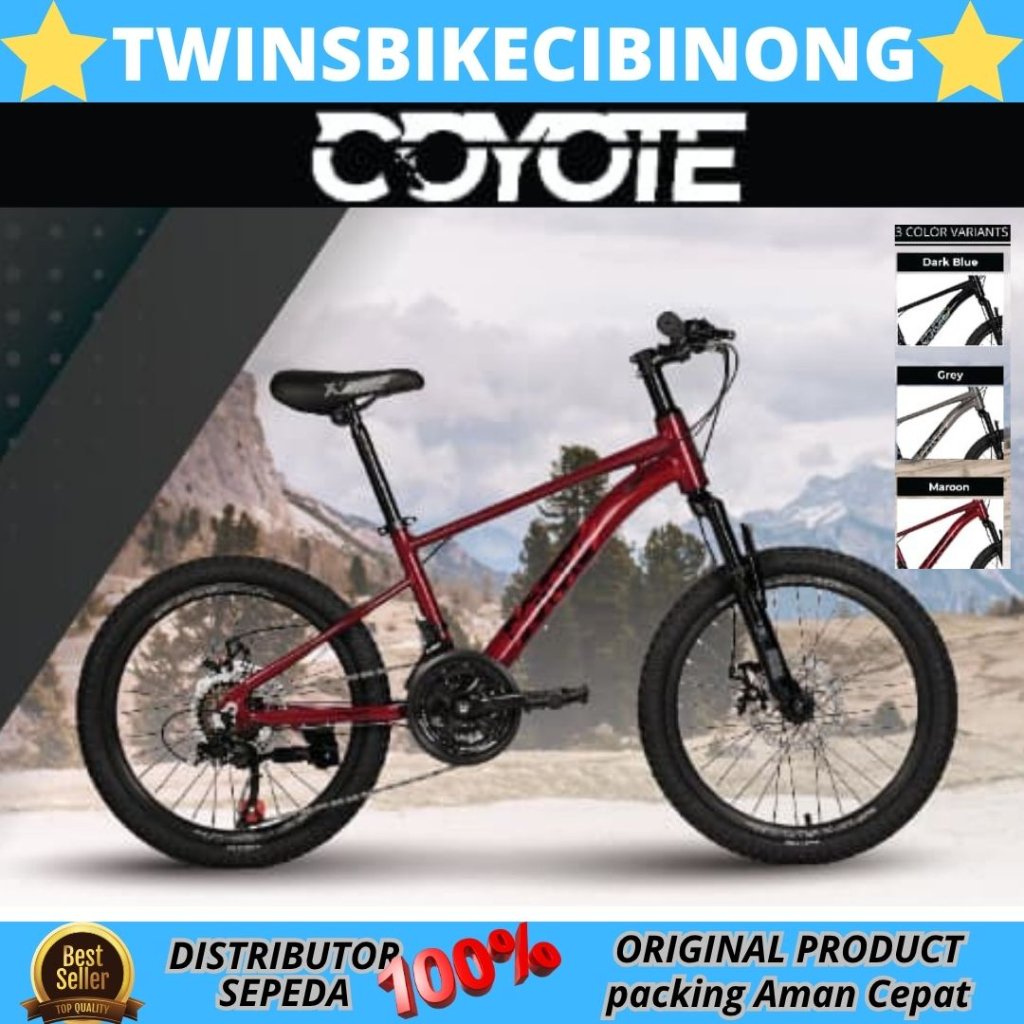 Sepeda Gunung MTB 20 24 Coyote SPY FRAME ALLOY NEW
