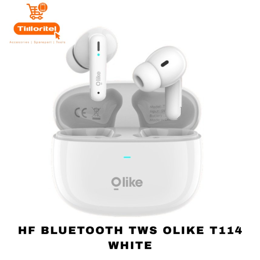 HF BLUETOOTH TWS OLIKE T114 WHITE