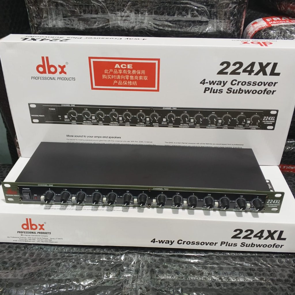 Crossover dbx 224XL / DBX 224 XL + SUBWOOFER GRADE A