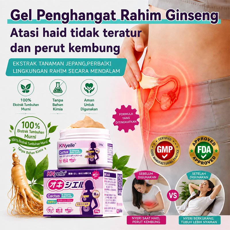 Gel Nyeri Haid & Kram Menstruasi, Gel Hangat Penghangat Perut Wanita 30g