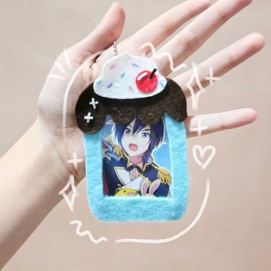[OPEN CUSTOM] soft felt custom photocard holder anime/kpop custom pc holder