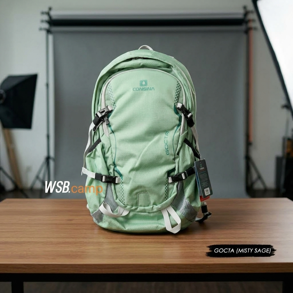 GOCTA CONSINA - BACKPACK ORIGINAL COKELAT - BONUS COVER BAG