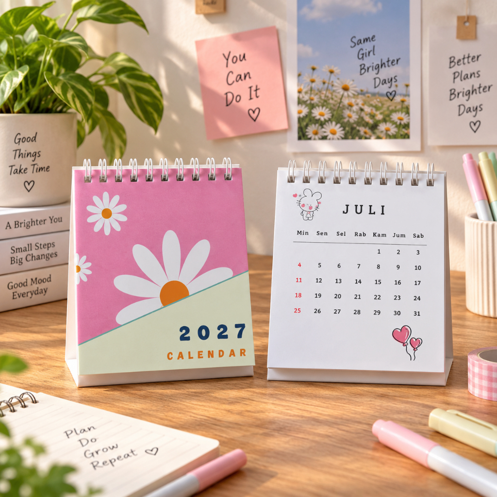 Kalender 2027 / Calender 2027 / Kalender Meja 2027 / Kalender Mini 2027 / Kalender Meja