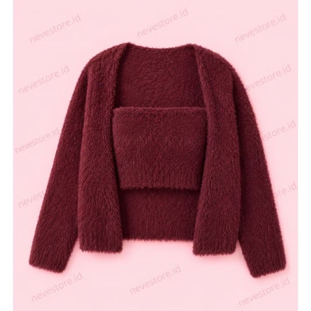Joya Cardigan Tanktop Set Marveile
