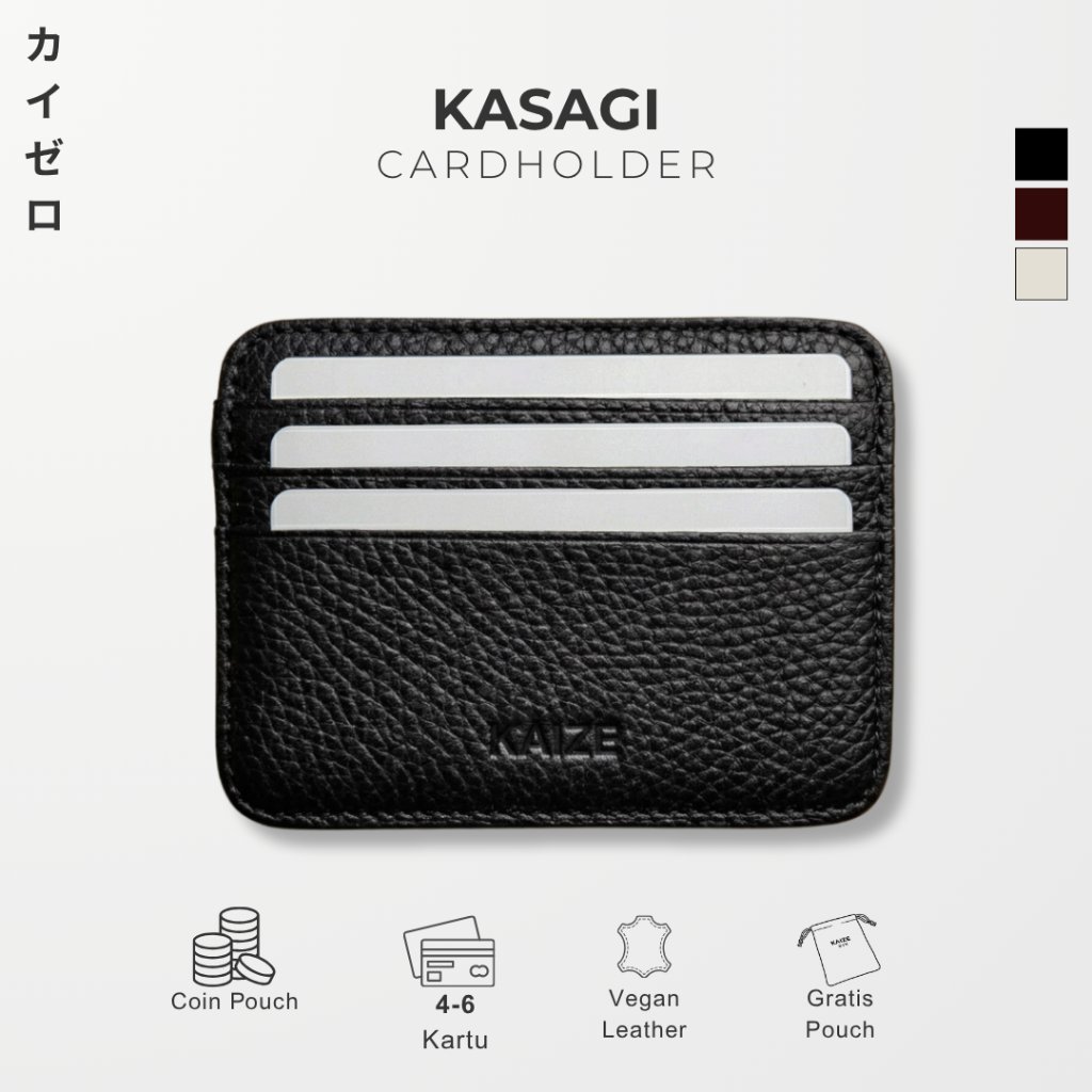 ORIGINAL Kaize Kasagi Wallet Card Holder Dompet Kartu Dan Uang Lipat Pria Wanita Unisex Cardholder