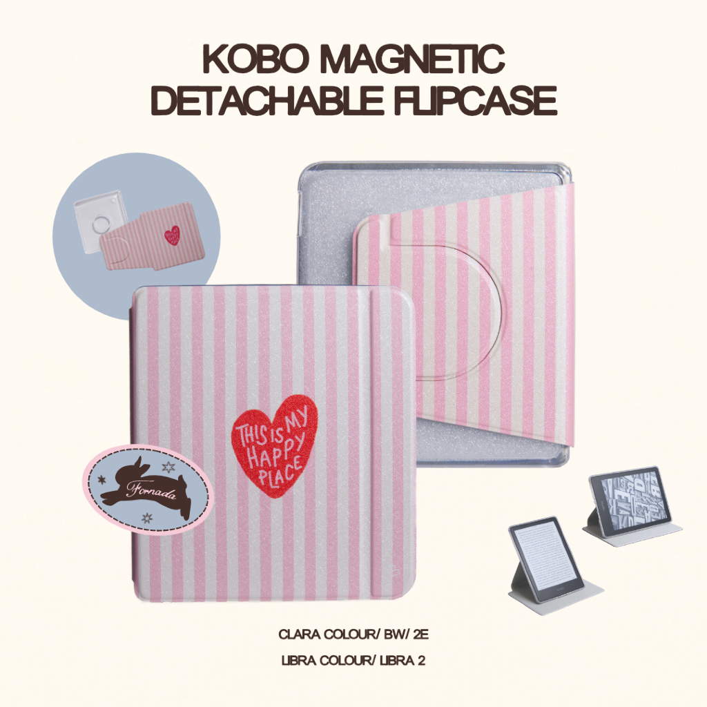 Collection 01: Sleeping Beauty | Fornada Kobo Magnetic Detachable Flip Case | Clara Colour/ BW (2024
