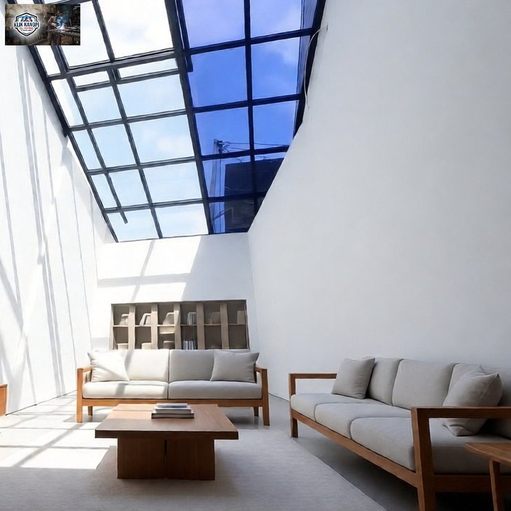 Kanopi Sliding Manual Minimalis Modern (Skylight Carport) / Kanopi Sliding Manual