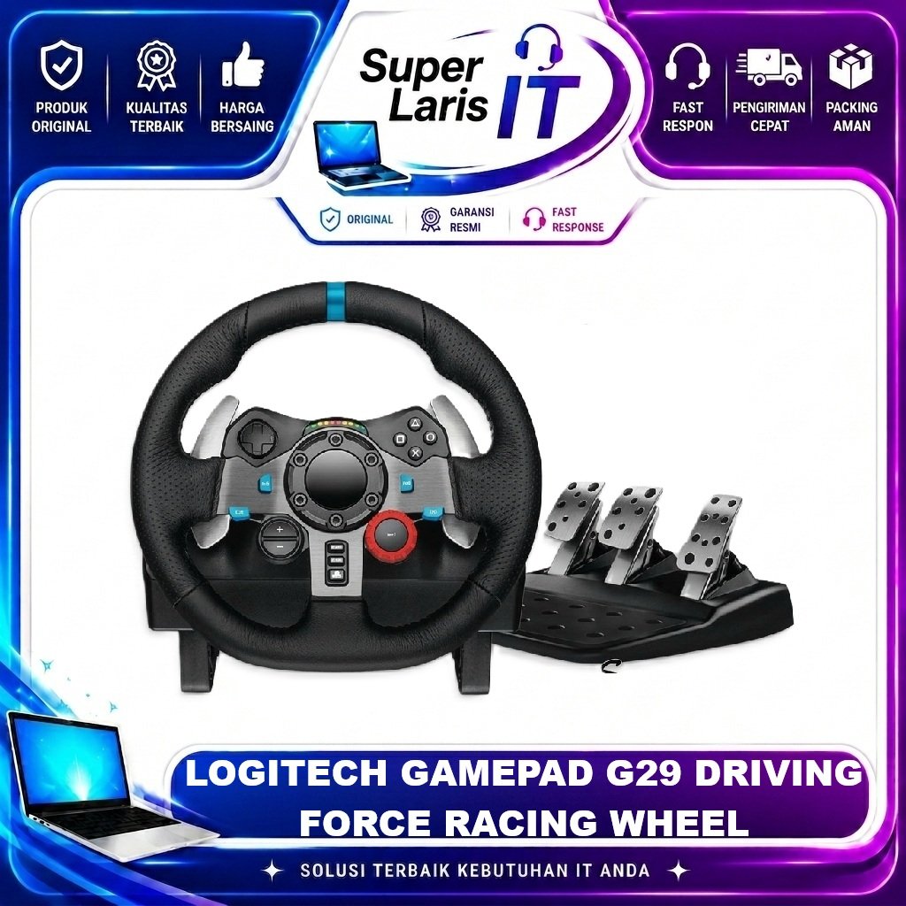 Logitech G29 Driving Force Steering Wheel Garansi