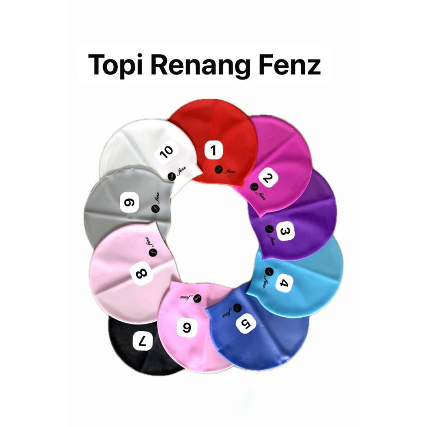 TOPI RENANG FENZ SILICON ELASTIS