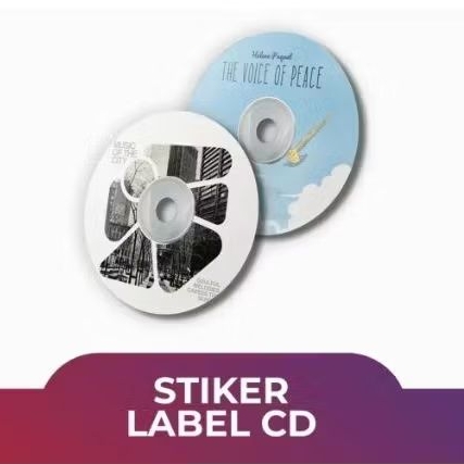 Stiker Label CD Motif Aneka untuk Pelindung Label Disket