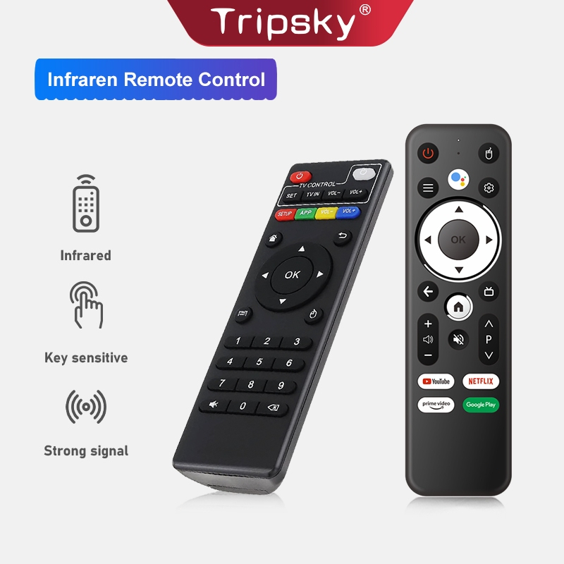 Tripsky Remot Remote Android TV BOX MXQ PRO Q3 X9MINI M96MINI TvStick S96MAX dll