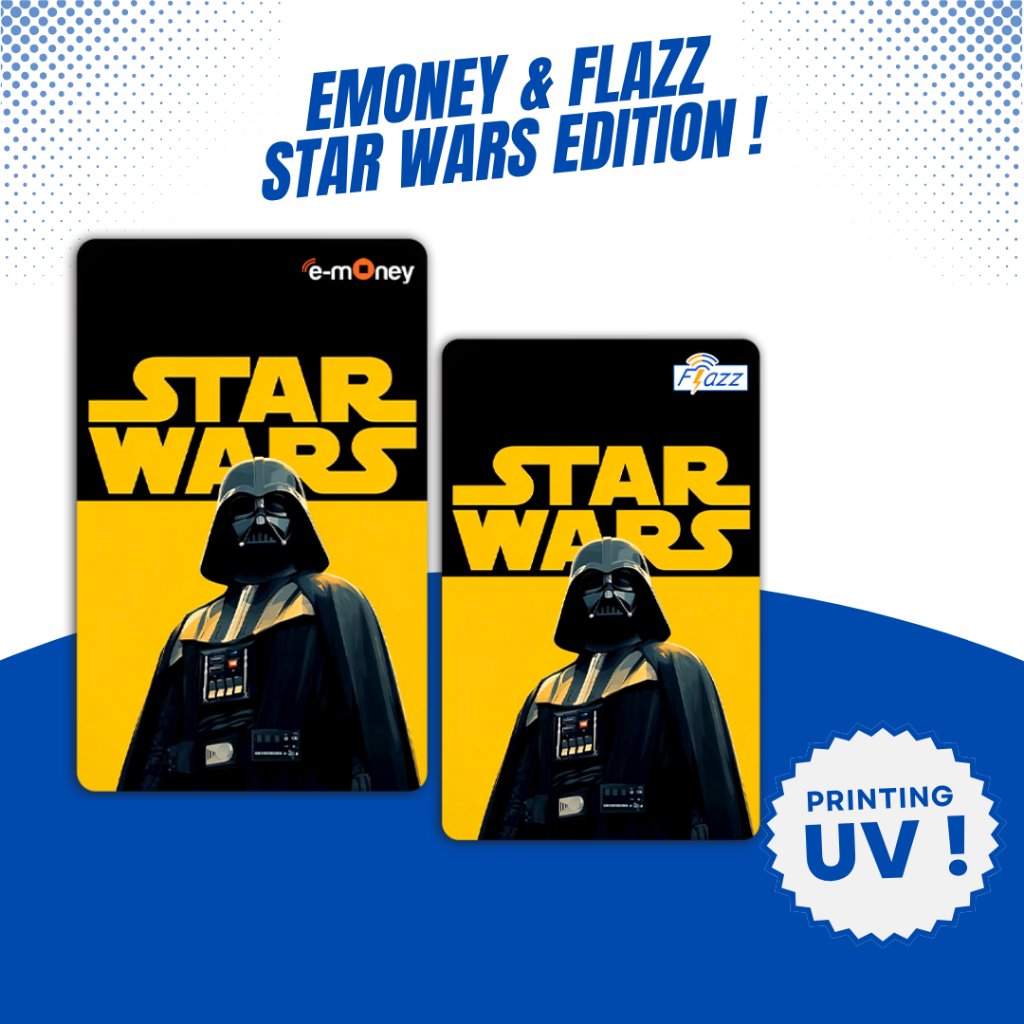 Custom Emoney Mandiri Flazz BCA Gen 2 Star Wars Edition - Etoll Mandiri BCA Support NFC