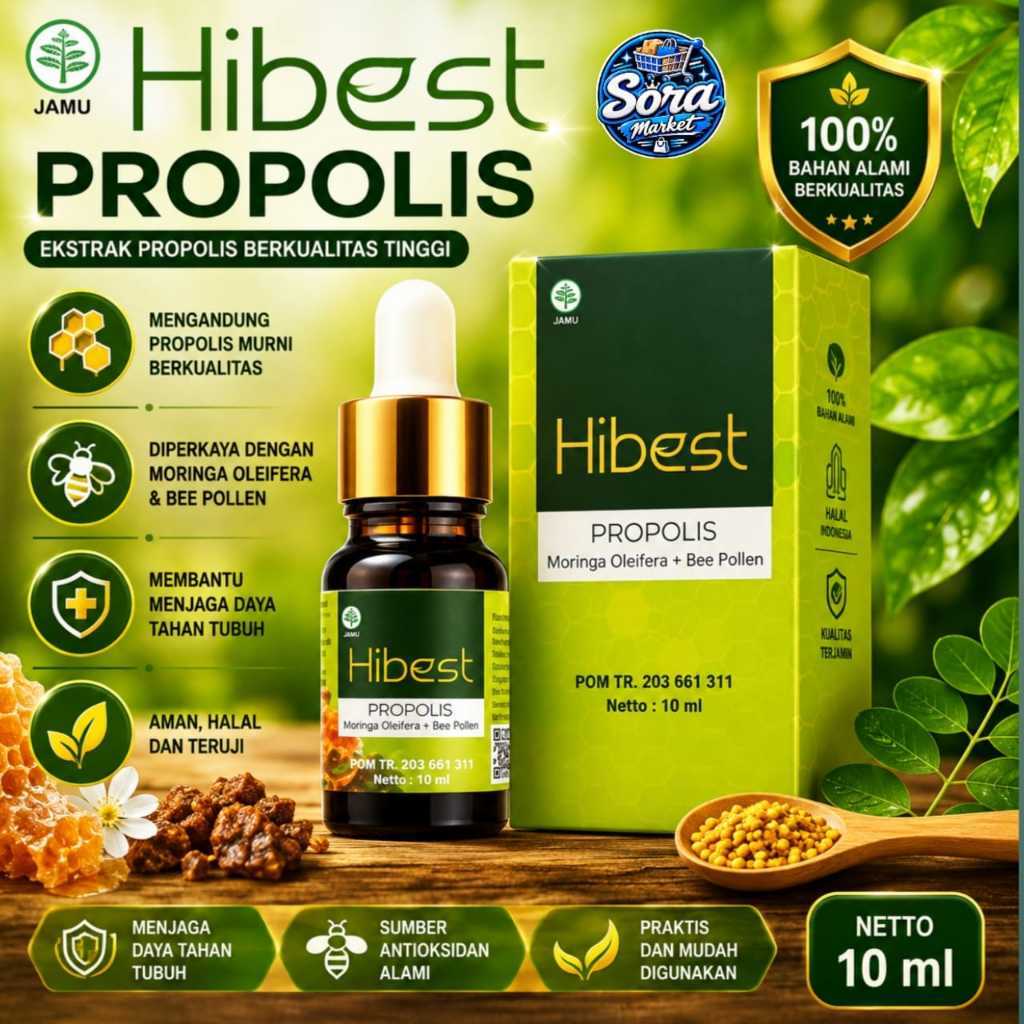 HIBEST PROPOLIS ASLI ORIGINAL OBAT DIABETES KENCING MANIS