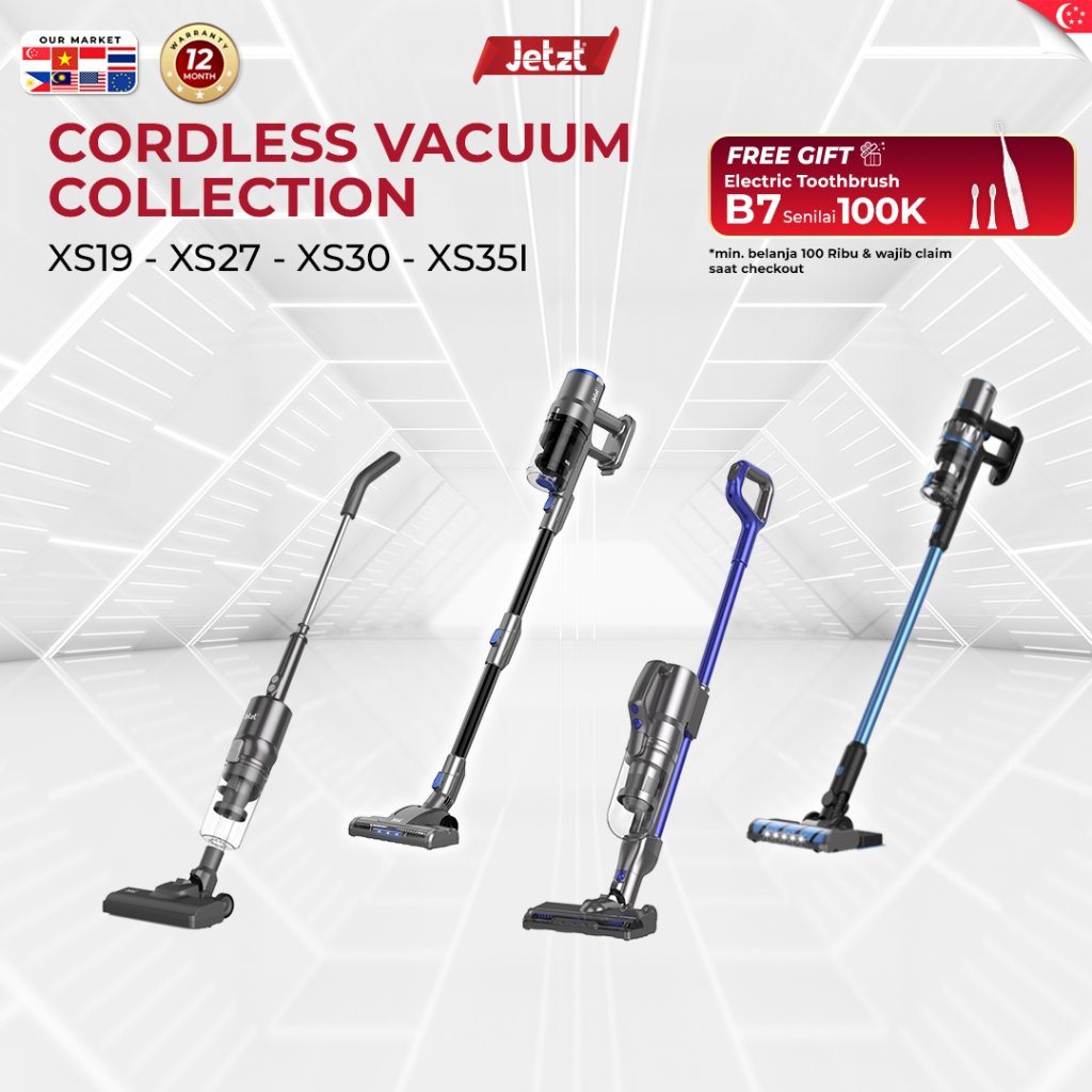 JETZT Cordless Vacuum Cleaner Handheld 3-in-1 Home Penyedot Debu Portable Tanpa Kabel